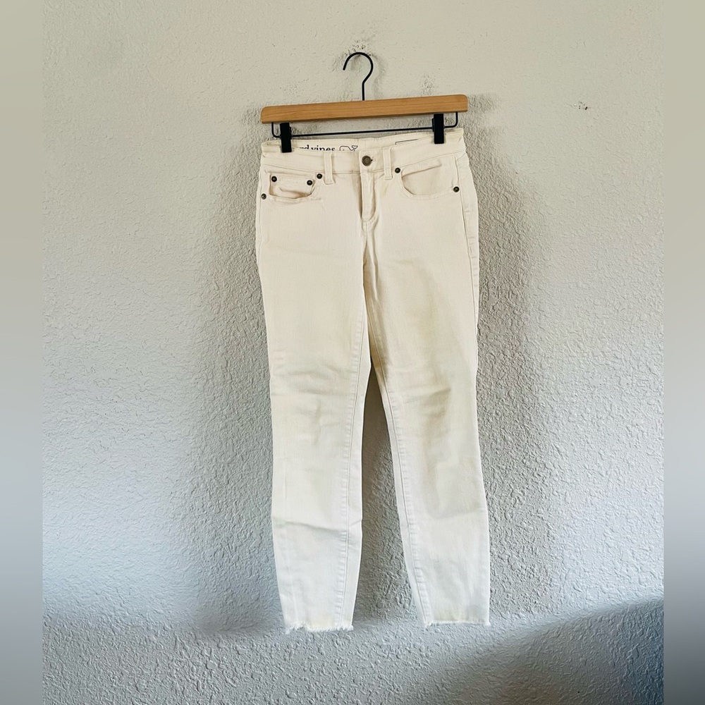 Vineyard Vines Cream Denim Jeans size 0